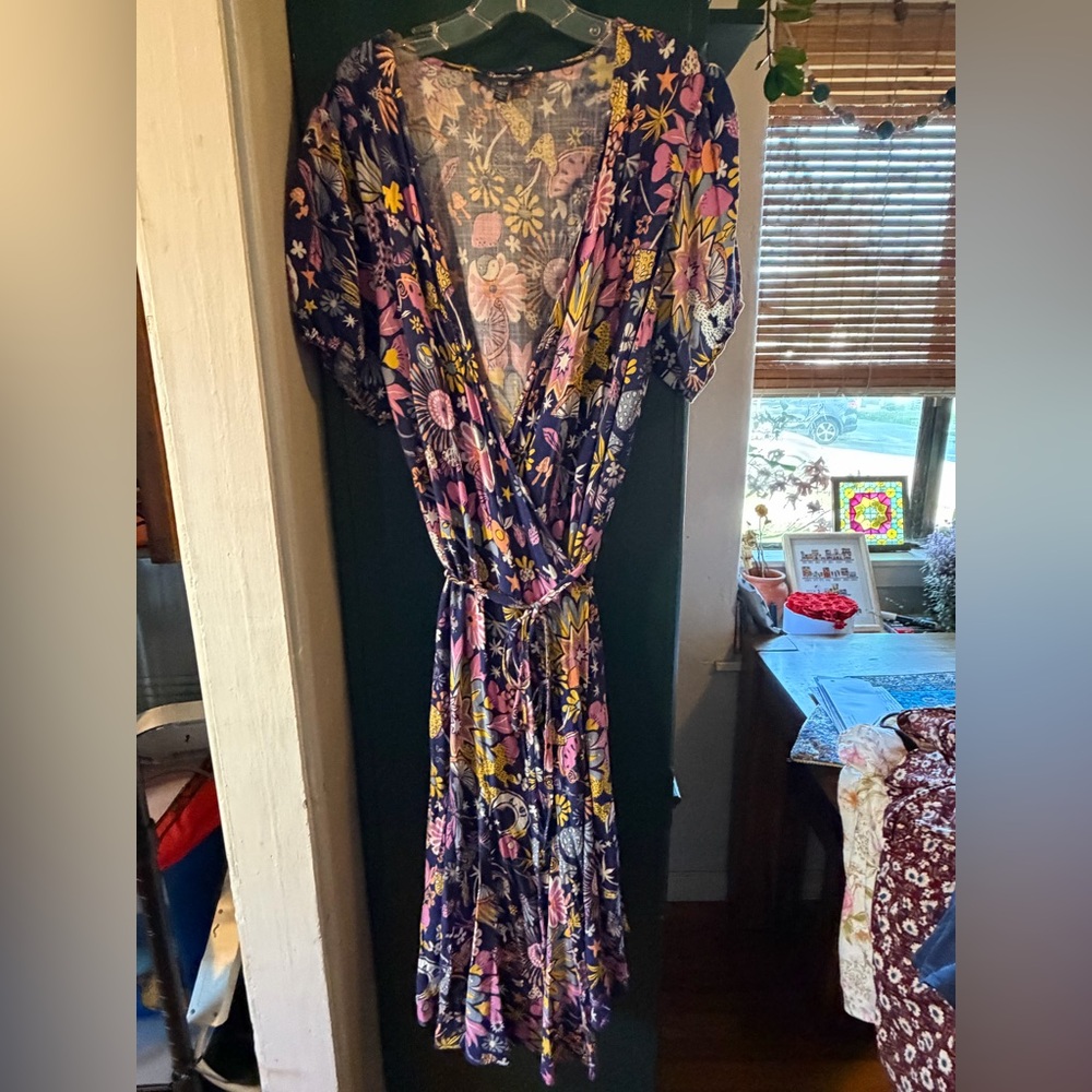 Modcloth Mushroom and Floral Print Dress